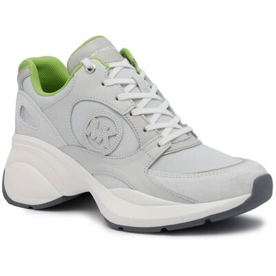 Michael Kors Sneakersy ZUMA z dodatkiem skóry szary 39 Michael Kors Sneakersy ZUMA z dodatkiem skóry szary 39