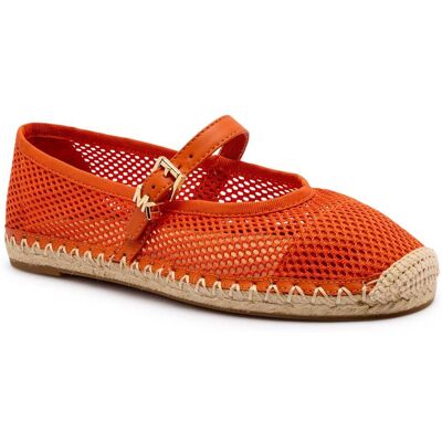 Michael Kors Espadryle LYNN z dodatkiem skóry pomarańczowy 37 Michael Kors Espadryle LYNN z dodatkiem skóry pomarańczowy 37