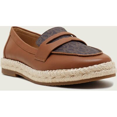Michael Kors Skórzane espadryle LENNON brązowy 40 Michael Kors Skórzane espadryle LENNON brązowy 40