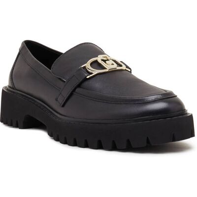 Liu Jo Skórzane loafersy CORA 01 czarny 41 Liu Jo Skórzane loafersy CORA 01 czarny 41