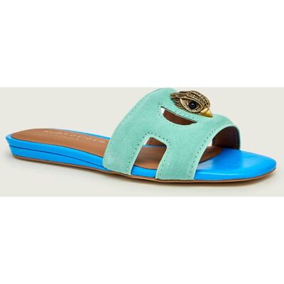 Kurt Geiger Klapki EAGLE zamsz miętowy 37 Kurt Geiger Klapki EAGLE zamsz miętowy 37