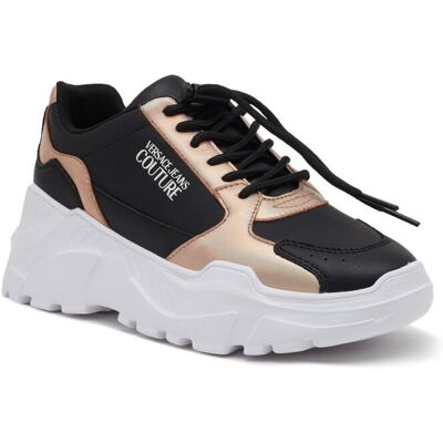 Versace Jeans Couture Skórzane sneakersy czarny 41 Versace Jeans Couture Skórzane sneakersy czarny 41