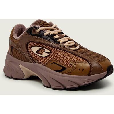 Coach Sneakersy SPEED RUNNER z dodatkiem skóry brązowy 39 Coach Sneakersy SPEED RUNNER z dodatkiem skóry brązowy 39