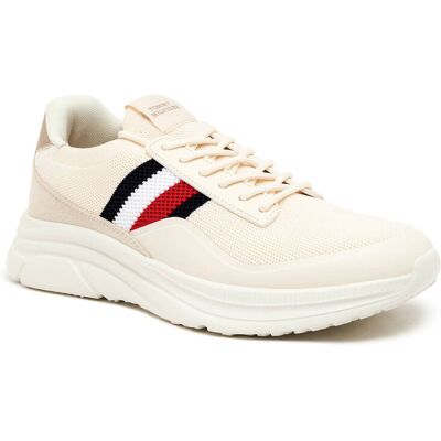 Tommy Hilfiger Sneakersy MODERN RUNNER PREMIUM kremowy 40 Tommy Hilfiger Sneakersy MODERN RUNNER PREMIUM kremowy 40