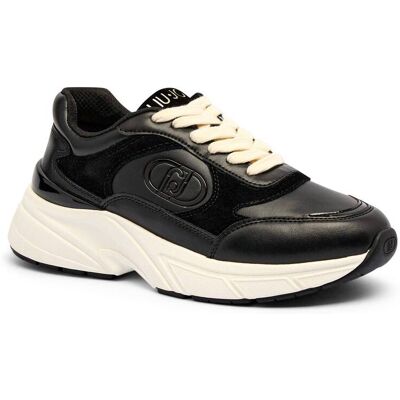 Liu Jo Skórzane sneakersy LJ01 01 czarny 36 Liu Jo Skórzane sneakersy LJ01 01 czarny 36