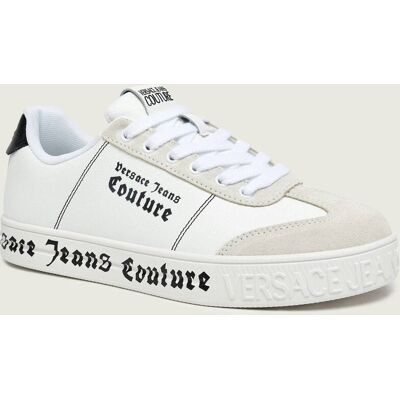 Versace Jeans Couture Skórzane sneakersy FONDO COURT 88 DIS. SK6 zamsz biały 42 Versace Jeans Couture Skórzane sneakersy FONDO COURT 88 DIS. SK6 zamsz biały 42