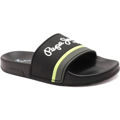 Pepe Jeans London Klapki PORTOBELLO czarny 42 Pepe Jeans London Klapki PORTOBELLO czarny 42