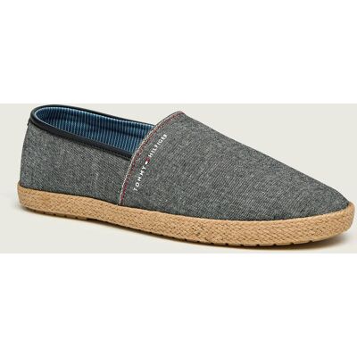 Tommy Hilfiger Lniane espadryle Chambray czarny 43 Tommy Hilfiger Lniane espadryle Chambray czarny 43