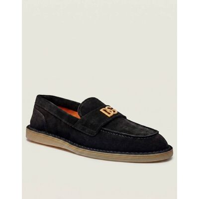 Dolce & Gabbana Skórzane mokasyny czarny 40 Dolce & Gabbana Skórzane mokasyny czarny 40