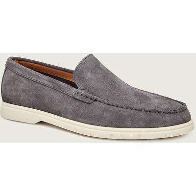 Boss BLACK Loafersy Sienne_Loaf_sd_N zamsz szary 45 Boss BLACK Loafersy Sienne_Loaf_sd_N zamsz szary 45