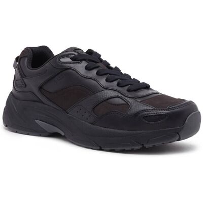 Boss BLACK Skórzane sneakersy Levitt_Runn_lt czarny 40 Boss BLACK Skórzane sneakersy Levitt_Runn_lt czarny 40