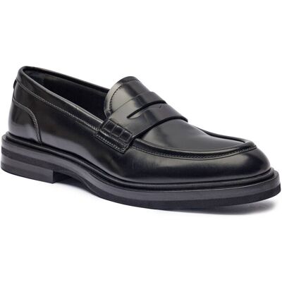 Dolce & Gabbana Skórzane loafersy czarny 36 Dolce & Gabbana Skórzane loafersy czarny 36