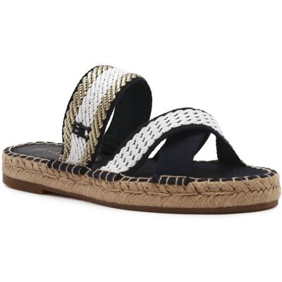 Tommy Hilfiger Klapki GOLDEN WEBBING granatowy 38 Tommy Hilfiger Klapki GOLDEN WEBBING granatowy 38