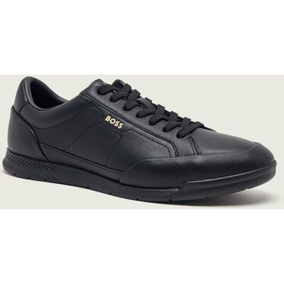 Boss BLACK Skórzane sneakersy Nitan_Lowp_lt czarny 44 Boss BLACK Skórzane sneakersy Nitan_Lowp_lt czarny 44