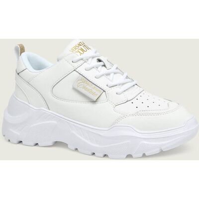 Versace Jeans Couture Skórzane sneakersy biały 39 Versace Jeans Couture Skórzane sneakersy biały 39