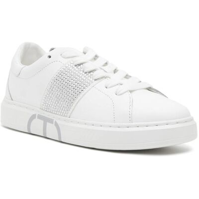TWINSET Skórzane sneakersy biały 36 TWINSET Skórzane sneakersy biały 36