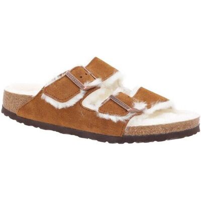 Birkenstock Obuwie domowe Arizona VL zamsz brązowy 36 Birkenstock Obuwie domowe Arizona VL zamsz brązowy 36