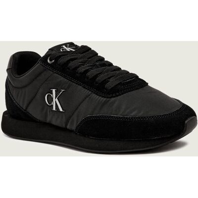 Calvin Klein Sneakersy RETRO zamsz czarny 44 Calvin Klein Sneakersy RETRO zamsz czarny 44