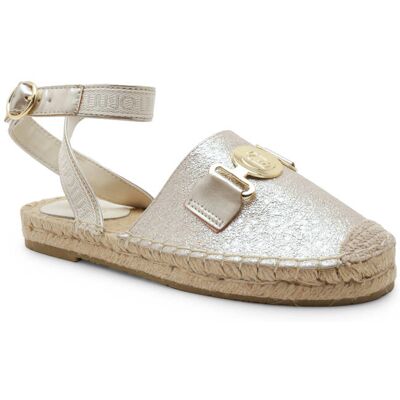 Liu Jo Espadryle VERA 01 z dodatkiem skóry srebrny 35 Liu Jo Espadryle VERA 01 z dodatkiem skóry srebrny 35