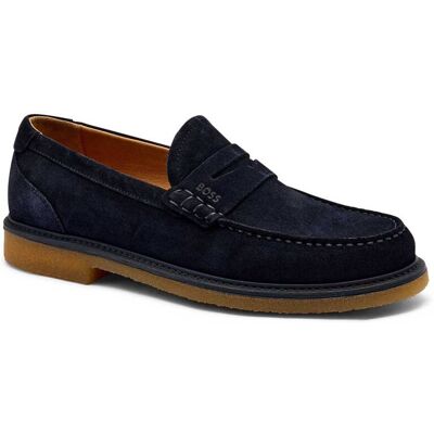 Boss BLACK Loafersy Kope_Mocc_sd zamsz granatowy 41 Boss BLACK Loafersy Kope_Mocc_sd zamsz granatowy 41