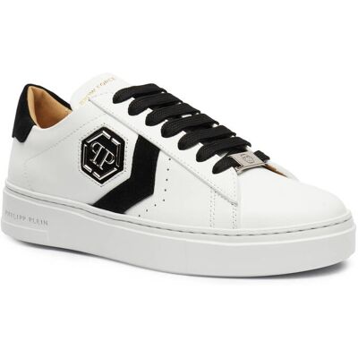 Philipp Plein Skórzane sneakersy Arrow Force biały 41 Philipp Plein Skórzane sneakersy Arrow Force biały 41