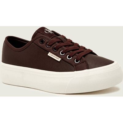 Calvin Klein Skórzane sneakersy bordowy 39 Calvin Klein Skórzane sneakersy bordowy 39