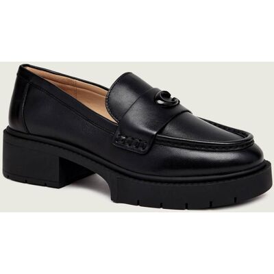 Coach Skórzane loafersy Leah czarny 39 Coach Skórzane loafersy Leah czarny 39