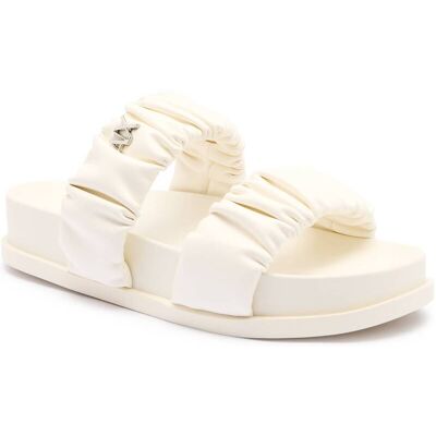 Giorgio Armani Exchange Klapki ecru 41 Giorgio Armani Exchange Klapki ecru 41