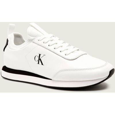 Calvin Klein Skórzane sneakersy RETRO RUNNER biały 44 Calvin Klein Skórzane sneakersy RETRO RUNNER biały 44