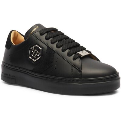 Philipp Plein Skórzane sneakersy Arrow Force czarny 36 Philipp Plein Skórzane sneakersy Arrow Force czarny 36