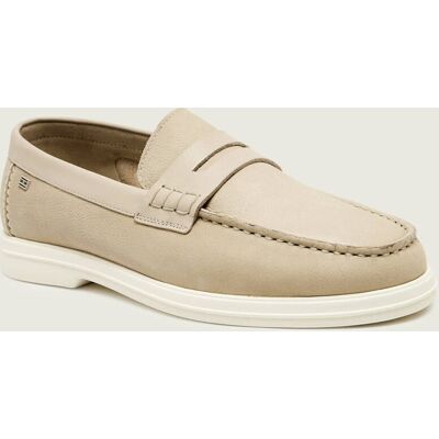 Tommy Hilfiger Skórzane loafersy HILFIGER MIX beżowy 41 Tommy Hilfiger Skórzane loafersy HILFIGER MIX beżowy 41