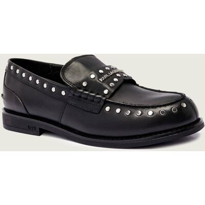 Karl Lagerfeld Skórzane loafersy MIA czarny 37 Karl Lagerfeld Skórzane loafersy MIA czarny 37