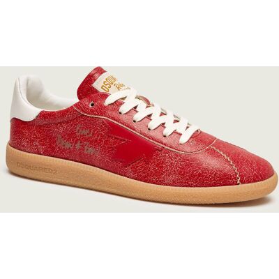 Dsquared2 Skórzane sneakersy REBEL czerwony 43 Dsquared2 Skórzane sneakersy REBEL czerwony 43