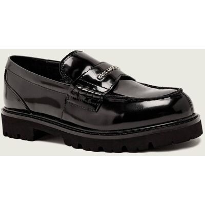 Karl Lagerfeld Skórzane loafersy LOWELL czarny 40 Karl Lagerfeld Skórzane loafersy LOWELL czarny 40