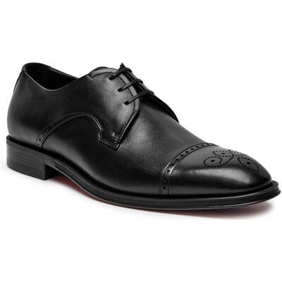 Boss BLACK Skórzane derby Derrek czarny 45 Boss BLACK Skórzane derby Derrek czarny 45