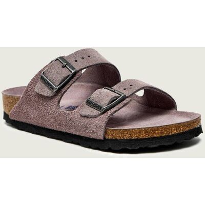 Birkenstock Klapki Arizona zamsz narrow fit fioletowy 40 Birkenstock Klapki Arizona zamsz narrow fit fioletowy 40