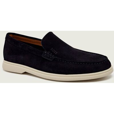 Boss BLACK Loafersy Sienne_Loaf_sd_N zamsz granatowy 40 Boss BLACK Loafersy Sienne_Loaf_sd_N zamsz granatowy 40