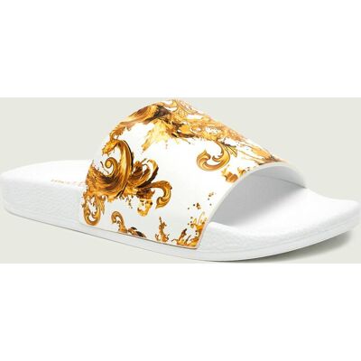 Versace Jeans Couture Klapki FONDO SLIDE DIS.SQ4 biały 39 Versace Jeans Couture Klapki FONDO SLIDE DIS.SQ4 biały 39