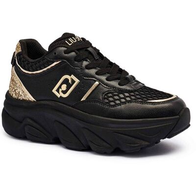 Liu Jo Skórzane sneakersy STEFFY 01 czarny 37 Liu Jo Skórzane sneakersy STEFFY 01 czarny 37
