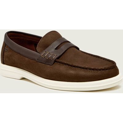 Tommy Hilfiger Skórzane loafersy HILFIGER MIX brązowy 45 Tommy Hilfiger Skórzane loafersy HILFIGER MIX brązowy 45