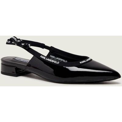 Karl Lagerfeld Skórzane baleriny Kerrie czarny 37 Karl Lagerfeld Skórzane baleriny Kerrie czarny 37