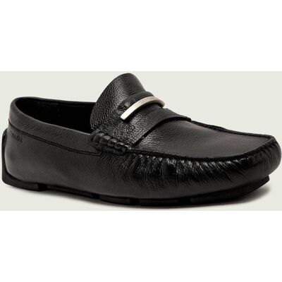 Calvin Klein Skórzane mokasyny DRIVER czarny 44 Calvin Klein Skórzane mokasyny DRIVER czarny 44