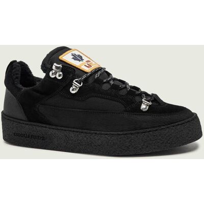 Dsquared2 Skórzane sneakersy Rapper''s Delight zamsz czarny 42 Dsquared2 Skórzane sneakersy Rapper''s Delight zamsz czarny 42