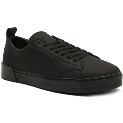 Calvin Klein Skórzane trampki LOW TOP LACE UP czarny 42 Calvin Klein Skórzane trampki LOW TOP LACE UP czarny 42