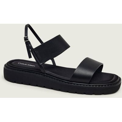 Calvin Klein Skórzane sandały czarny 36 Calvin Klein Skórzane sandały czarny 36