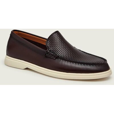 Boss BLACK Skórzane loafersy Sienne brązowy 42 Boss BLACK Skórzane loafersy Sienne brązowy 42