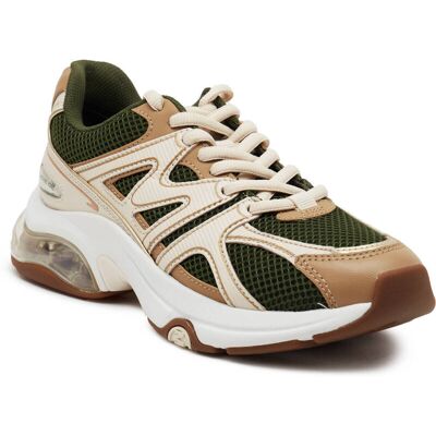 Michael Kors Sneakersy z dodatkiem skóry beżowy 36 Michael Kors Sneakersy z dodatkiem skóry beżowy 36