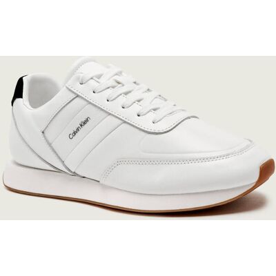 Calvin Klein Skórzane sneakersy RETRO RUNNER biały 43 Calvin Klein Skórzane sneakersy RETRO RUNNER biały 43
