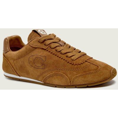Coach Sneakersy FLAT zamsz brązowy 36 Coach Sneakersy FLAT zamsz brązowy 36