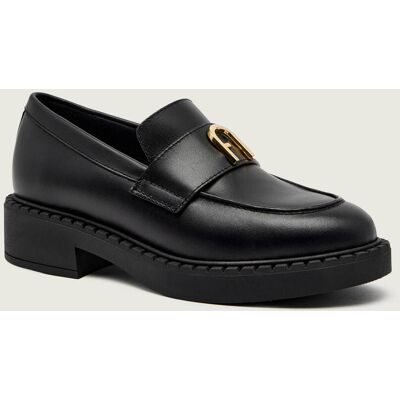 Furla Skórzane loafersy FURLA NEW LEGACY czarny 39 Furla Skórzane loafersy FURLA NEW LEGACY czarny 39